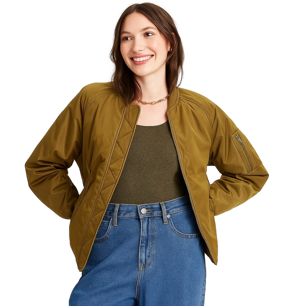 🧥 a new day Olive Bomber Jacket | Size XL